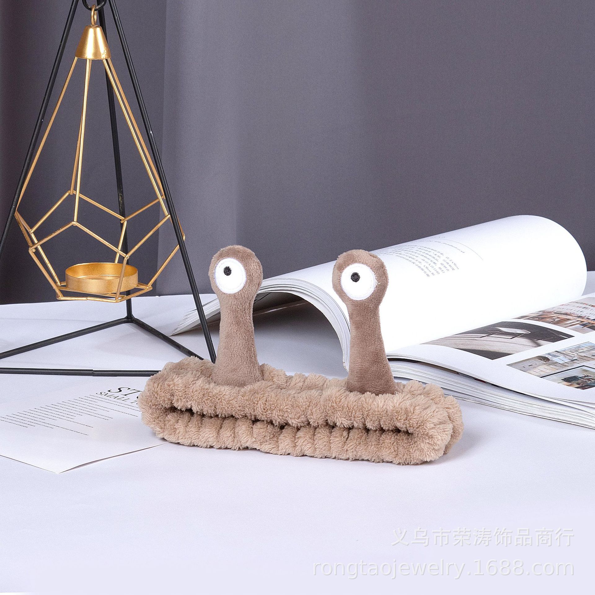 Corea del Sur Caracol de dibujos animados gran tentáculo lindo divertido creativo venta lindo lavado de cara banda de pelo Internet celebridad lavado diadema