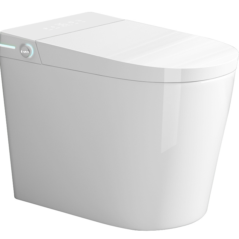 Inodoro ligero inteligente doméstico pequeño tamaño sifon totalmente automático calentamiento instantáneo inodoro escudo de espuma 58cm59cm