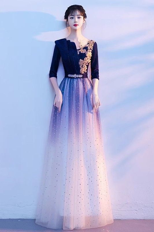 Large Choir Performance Clothing Female Adult Long Skirt Red Song Competition Recitation Evening Dress Adult Student Performance Evening Dress