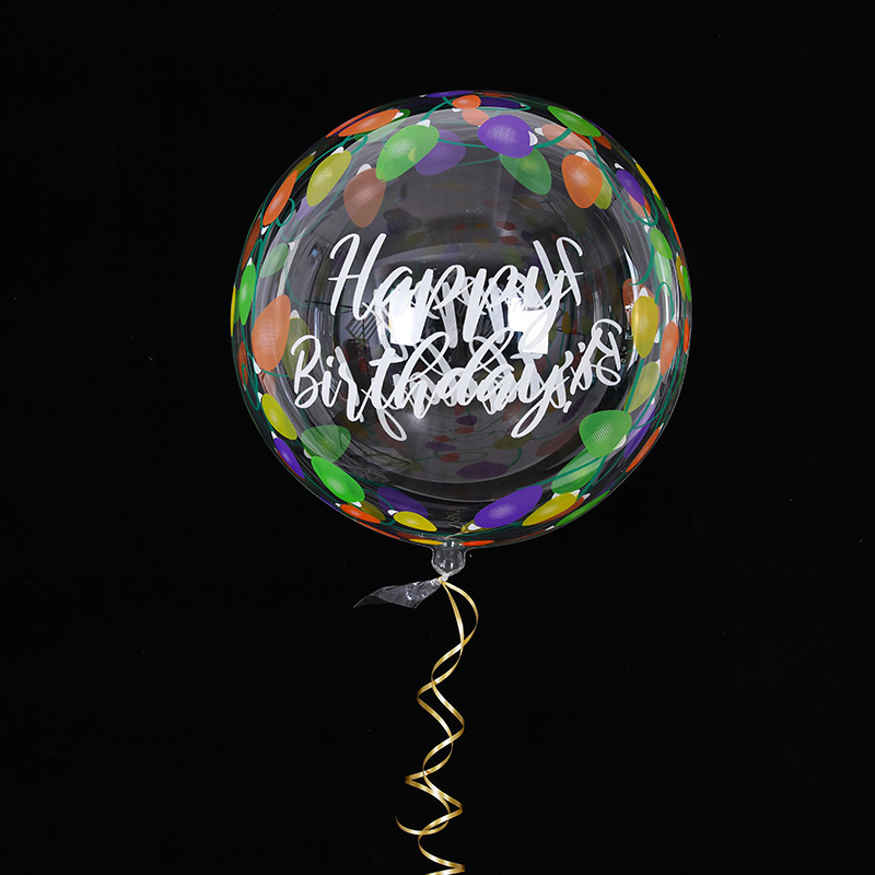 Globo transparente navideño, Santa/ muñeco de nieve