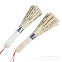 Bamboo Scrub Pot Scrubber 24cm Bamboo Pot Scrubber Kitchen Pot and Pan Scrubber Dish Cleaning Tool Household Cleaning Brush