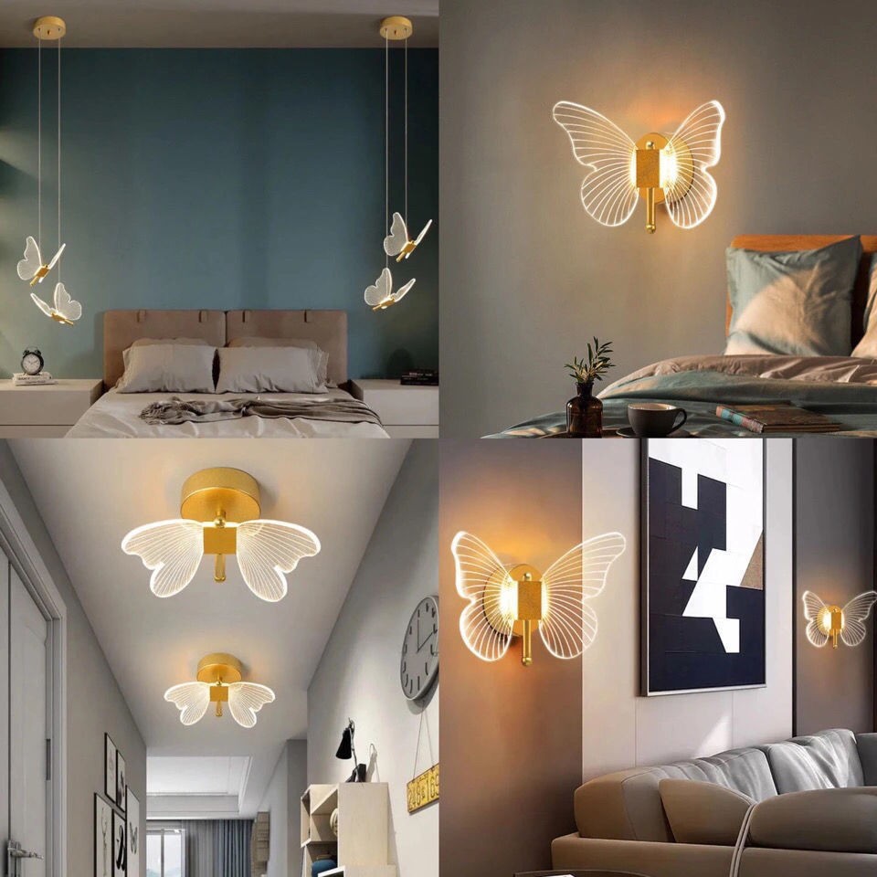Nórdico simple lámpara de comedor dormitorio lámpara de cabezal de cama sala de estar ventana lámpara de pasillo bar doble cabeza red roja pequeña lámpara de candelabro