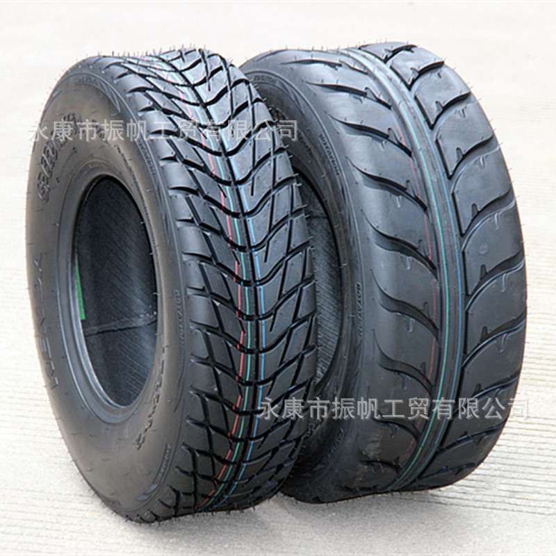 Atv Beach Bike Tires, Four-Wheel Motorcycle Front 25X8-12, Rear 25X10-12 Vacuum Road Tires, 12inch Wheel Hubs