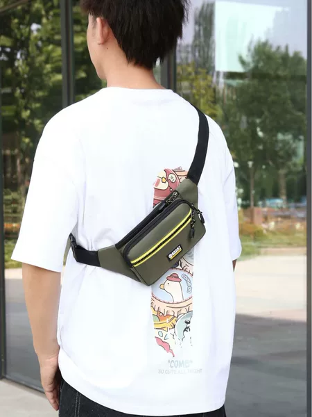 New cross-border waist bag for men and women working site mobile phone bag strong and durable multi-layer stall business wallet