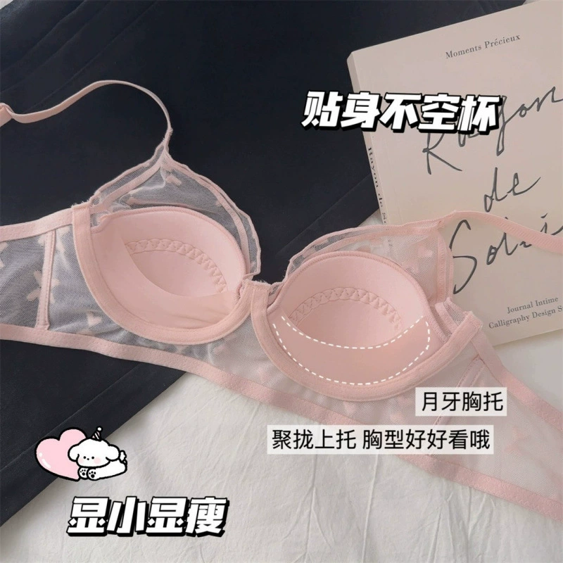 Thin underwear, push up bra, wireless bra, sexy comfortable set
