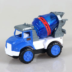Children's Inertia Engineering Vehicle Simulation Excavator Crane Mixer Truck Set Boys Inertia Car Street Vending Toy 