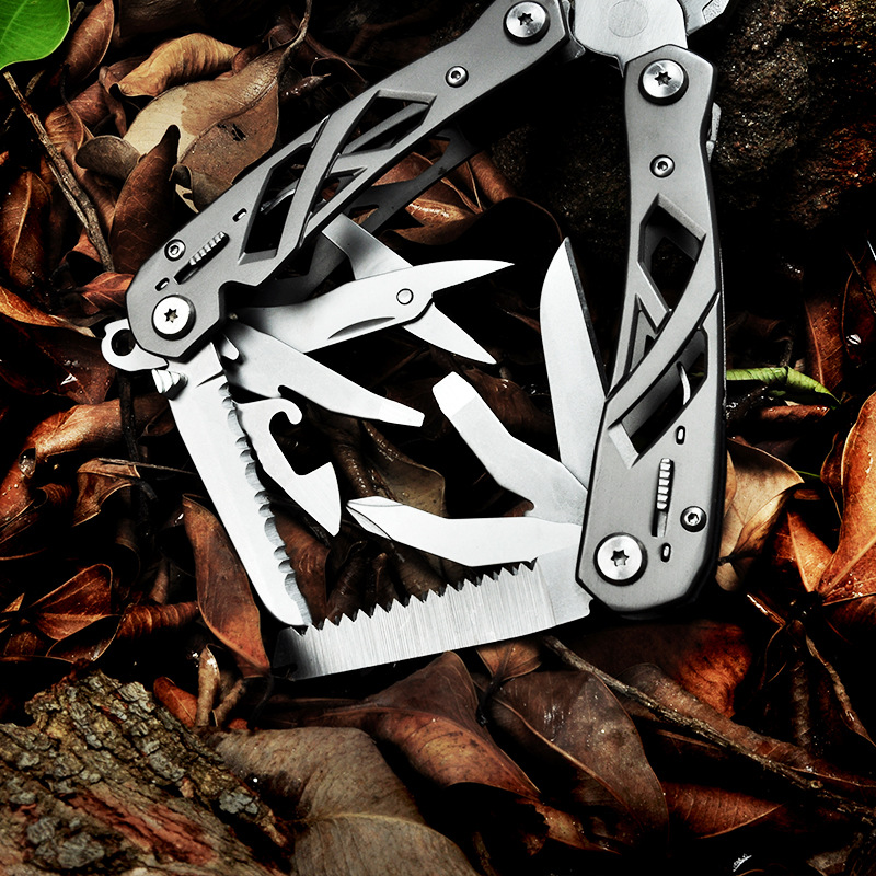 Alicates multifunción al aire libre combinación plegable herramienta de salvamento de seguridad portátil al aire libre cuchillo exquisito regalo de negocios