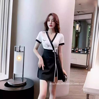 美容师工作服美容院养生馆spa连衣裙套装足疗店足浴技师职业套装