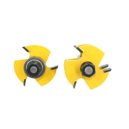 2-piece set of notch T-shaped knives, male and female knives, special blades for trimming machines, imposition knives, woodworking milling cutters