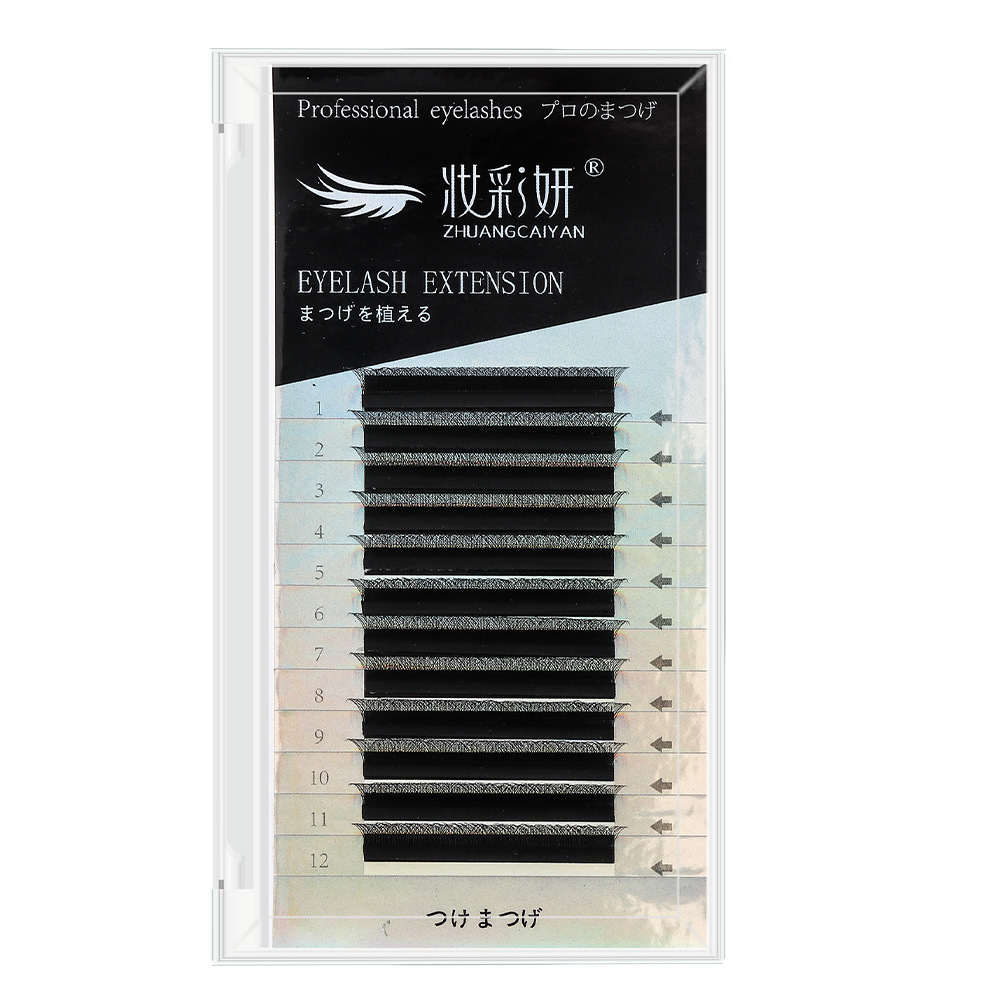 0,05 trébol pestañas dios del mar flor 3D natural Flor de hadas flor mate negro suave pestañas postizas injerto