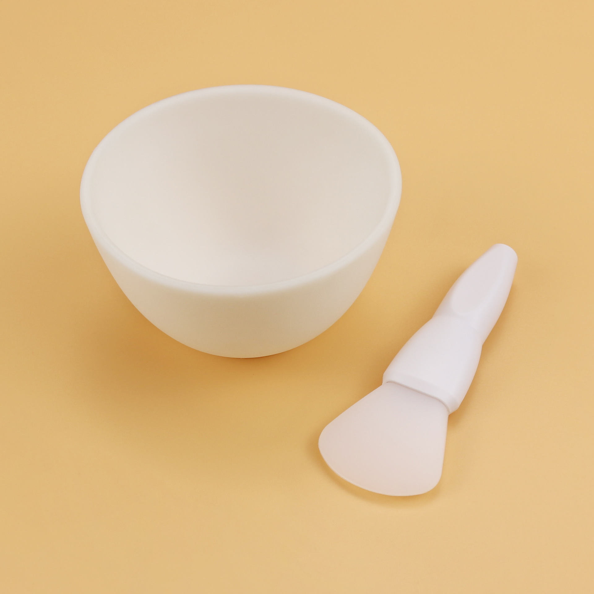 Nuevo cepillo de máscara facial de pico gordo de cabeza suave placa de silicona facial DIY aplicación de película de barro mini cepillo de máscara de silicona