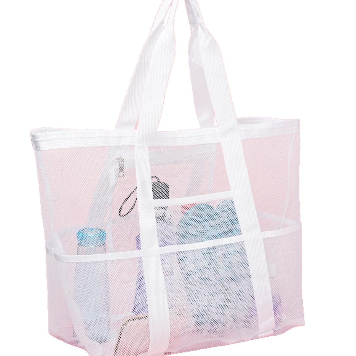 흰색 다기능 비치 백