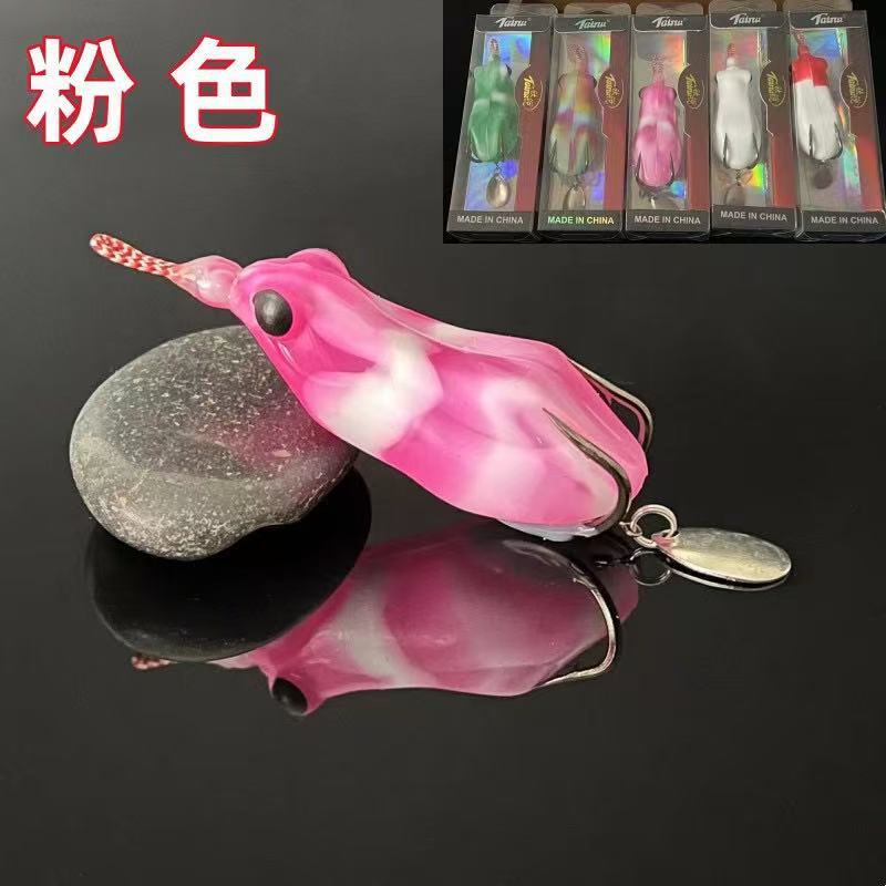 개구리 소프트 루어 블레이드 더블훅 민물 루어낚시 프로그