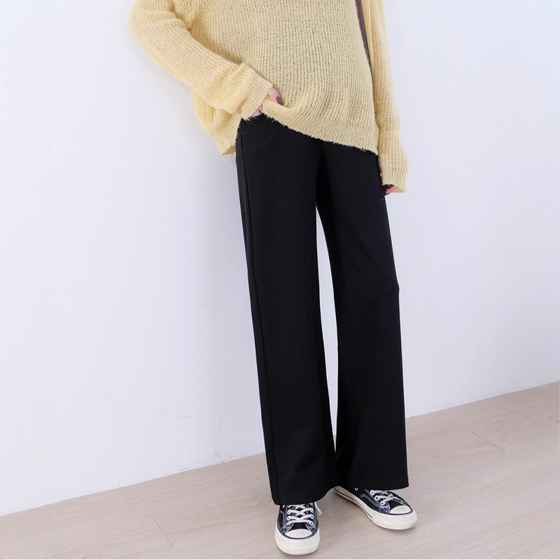 [Clearout Price with Free Shipping] Maternity Pants for Outer Wear Summer Thin Spring & Fall Wide-Leg Casual Pants for Outer Wear 1258