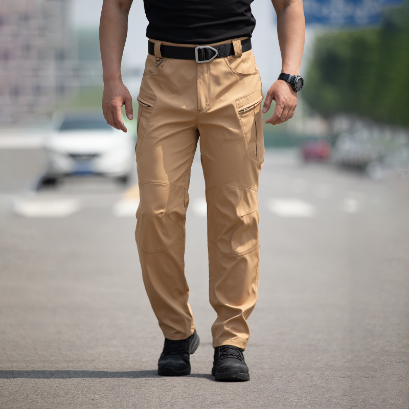 Pantalones tácticos microelásticos X5 al aire libre, pantalones de entrenamiento para hombres, pantalones de servicio especial, monos de varios bolsillos para fanáticos militares, pantalones de asalto de caparazón suave de combate