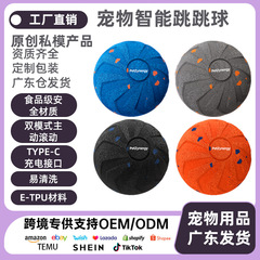 新品 宠物智能电动逗狗球防水耐咬E-TPU解闷宠物跳跳球狗磨牙玩具