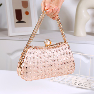 2024 New Water Drop Cross-Border Hot Selling Water Drop Evening Bag Diamond Ladies Handbag Banquet Dress Cheongsam 35