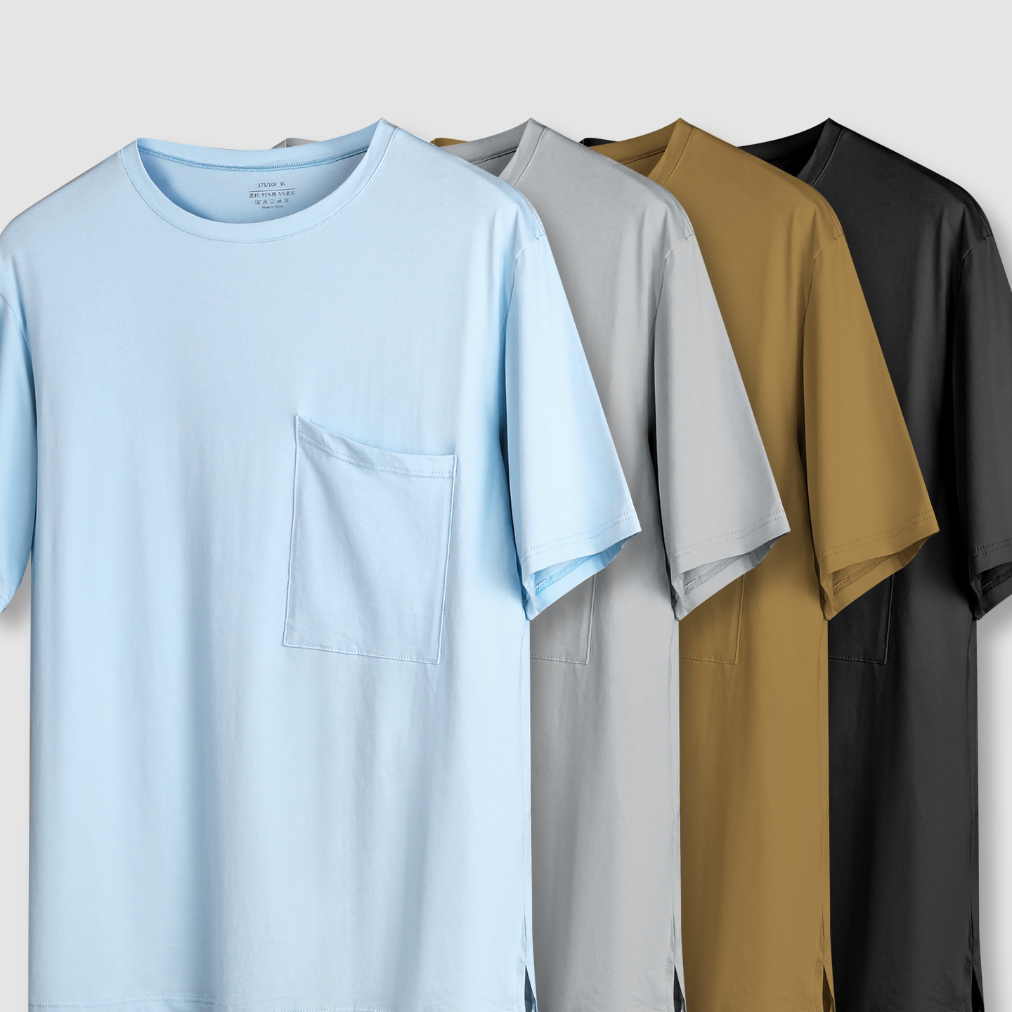 Men's Pajamas Men's Summer Cotton Round Neck Short-Sleeved 2025 New Thin Men's T-Shirt Casual Home Wear Single Top