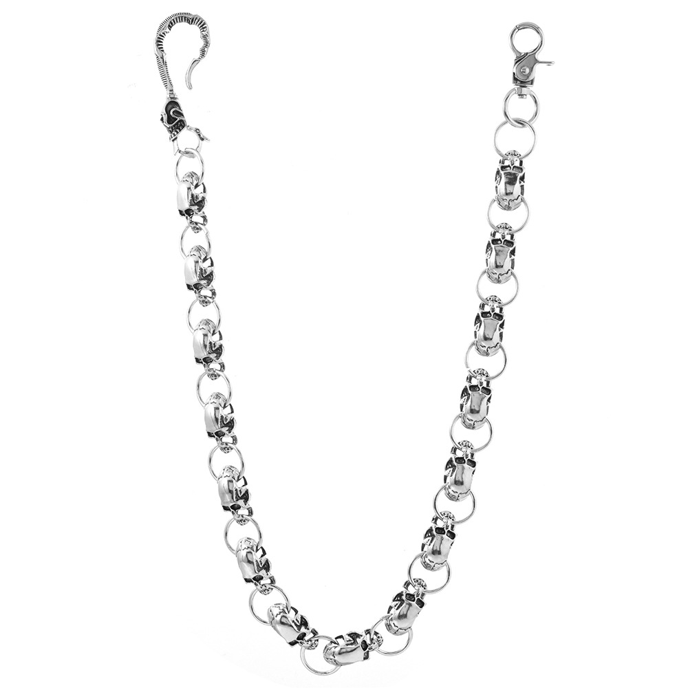 Nieuwe Europese Ad Amerika Accessoires Legering Schedel Hoofd Pats High-ed Hip-hop Tredy Puk Stijl Taille Jeas Hagig_voghion.com