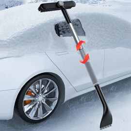 1套 颜色：图片色 材质：塑料 汽车多功能除雪铲 可伸缩铝合金车
