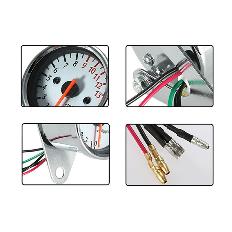 Factory direct selling motorcycle modification pointer speed table 1.3/16,000 to white fashion instrument