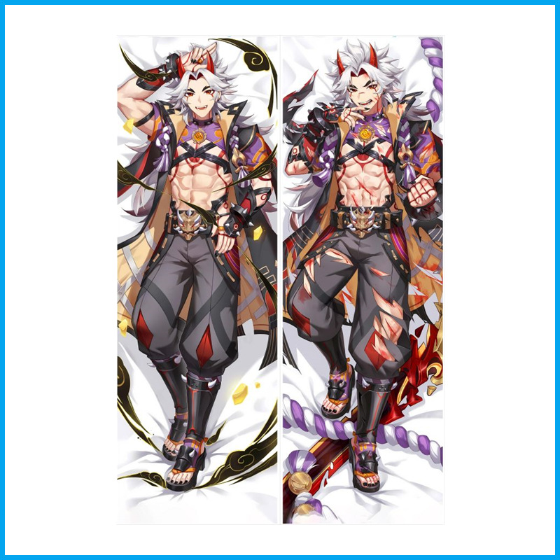 Genshin Impact dzīvības izmēra Dakimakura anime spilvena vāks un aksesuāri