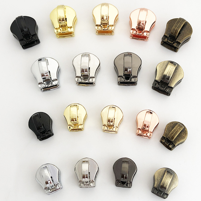 Factory wholesale No. 3 No. 5 metal zipper head luggage bag locomotive lock head easy to install a variety of colors