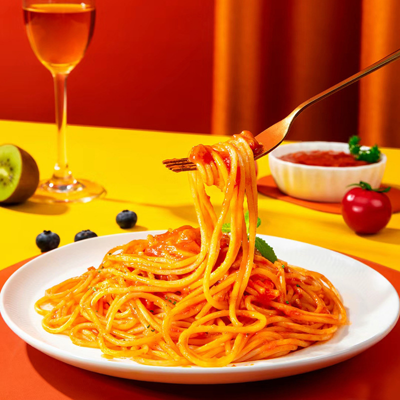 意大利面 儿童番茄肉酱意面速食通心粉面酱拌面 家庭冷冻速食意面