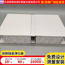硅岩净化彩钢板硅岩手工保温板隔热板硅岩板防火板 硅岩净化板