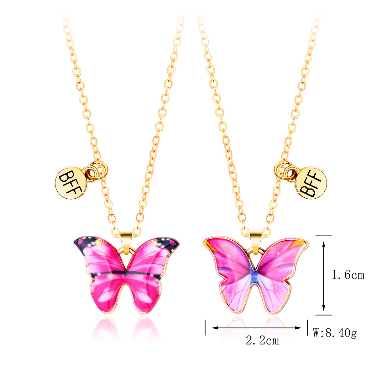 Retro Butterfly Alloy Plating Unisex Necklace