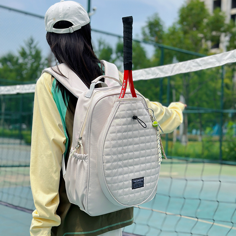 Badminton Bag Backpack Youth Sports Outdoor Tennis Racket Bag Pure Color Multi-Functional 2-Pack Racket Bag Backpack