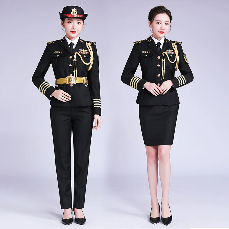 Охранная рабочая одежда осенне-зимняя одежда костюм утолщенное пальто новый стиль безопасности униформа имидж Мужская и женская одежда для консьержа отеля