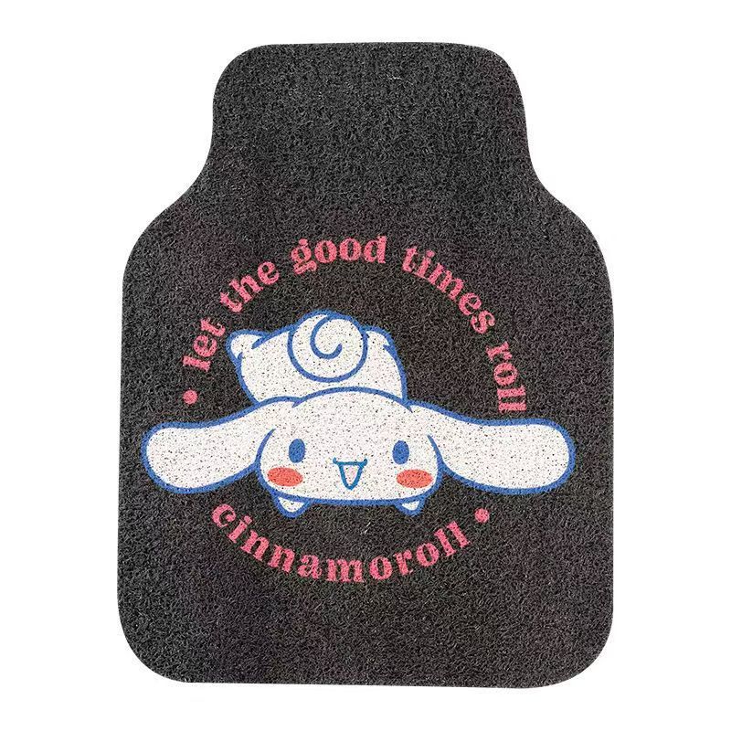 Car Foot Pvc Car Mat Cute Cartoon Cinnamon Dog Car Anti-Dirty Foot Mat Car Wire Ring Scraping Foot Mat