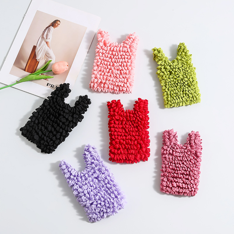 Pineapple Stretch Bag Portable Foldable Telescopic Tote Bag Magic Bubble Pleated Shopping Bag Environmentally Friendly Large Storage Bag