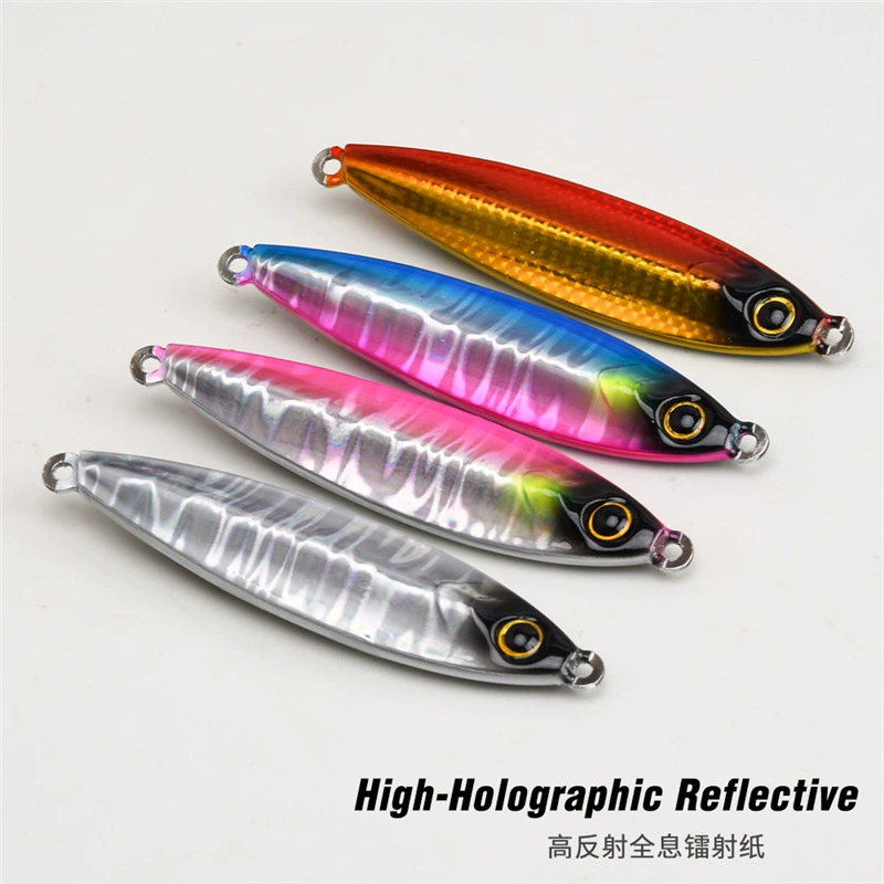CYBERLURE Tungsten Steel Iron Plate Mackerel Luya Bait Qingdao Sea Fishing Boat Fishing Shore Throwing Mackerel Luminous Iron Plate Bait 112