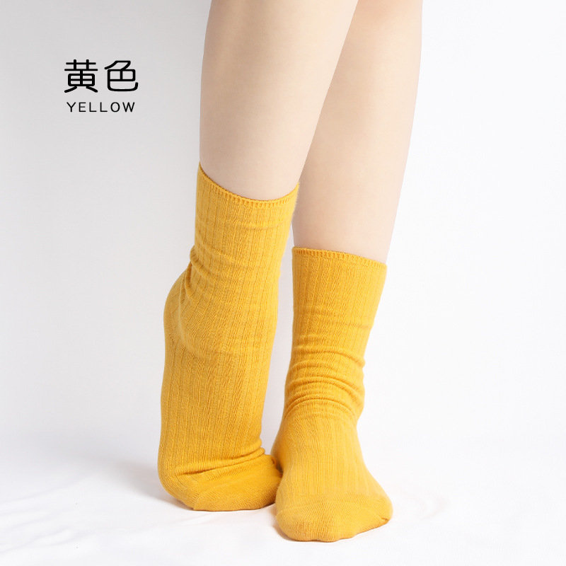 Suministro directo de fábrica de calcetines de baile modernos, calcetines de yoga para hombres y mujeres de interior de tubo medio, calcetines de algodón, calcetines de ejercicio clásicos, calcetines de ballet