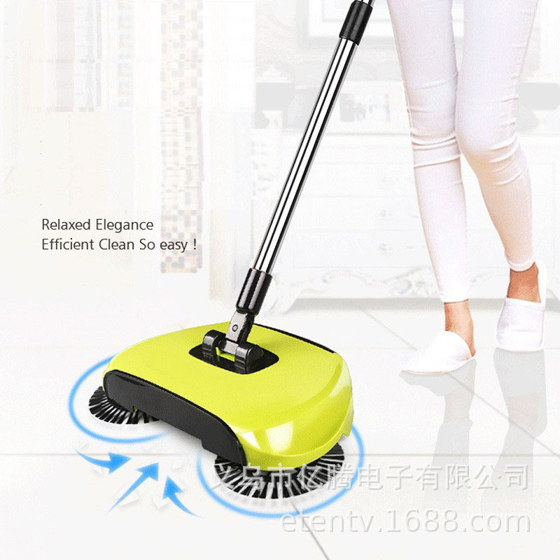 Household hand-push sweeper automatic suction sweep dustpan integrated machine Manual vacuum cleaner lazy broom wholesale