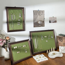 法式复古首饰展示架相框挂墙耳环项链收纳板珠宝饰品摆摊陈列道具