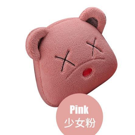 Seat Cushion Plush – Aika Wool pad - winter-lambswool-trendy-cool-bear-lumbar-support-one-girly-pink