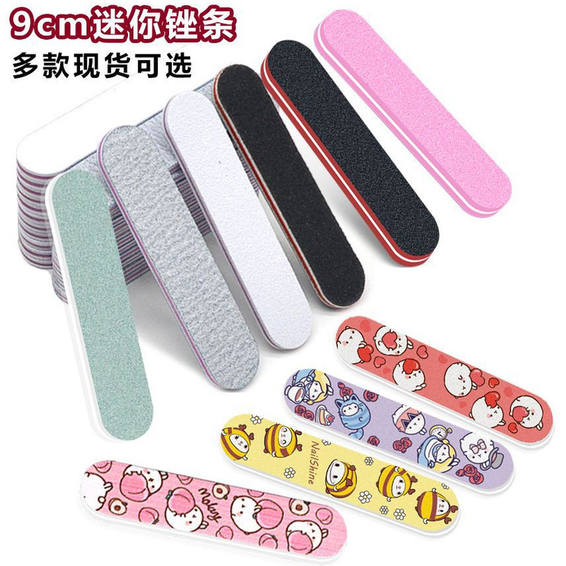 Nail File Set with Mini Nail File, Wood File, Ultra-Thin Sanding Strip for Real Nails, Disposable Short-Style Nail Shaping Tool