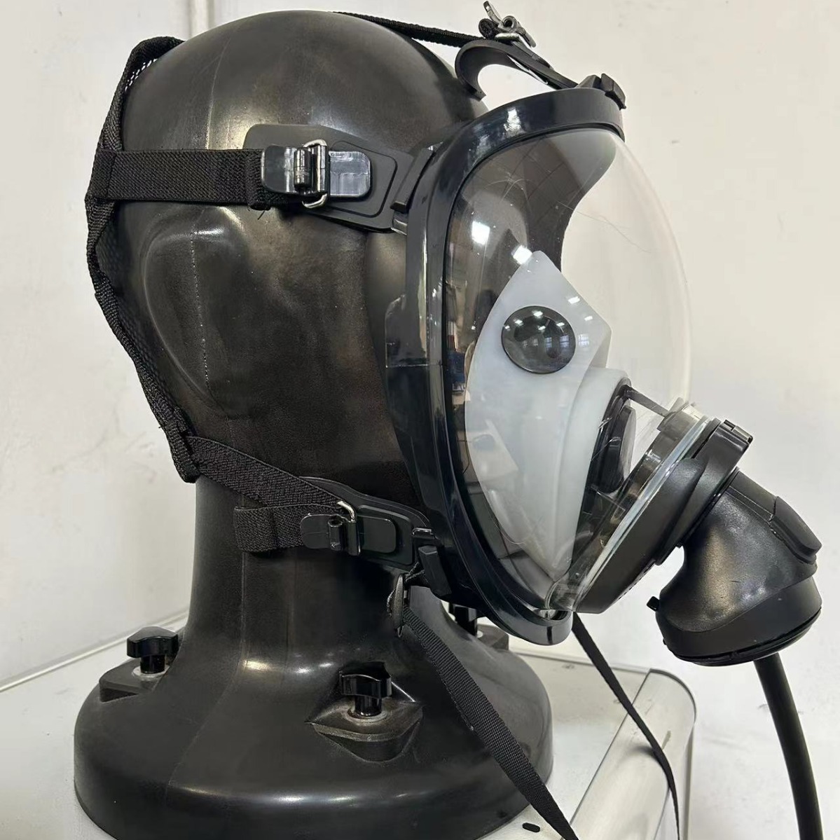正压式空气呼吸器配件面罩大视野硅胶空呼防雾防烟面具配件