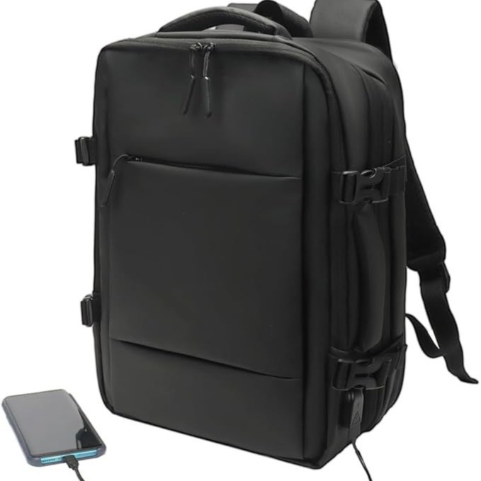 大容量双肩包男客扩容商务背包出差登机旅行电脑包可充电学生书包