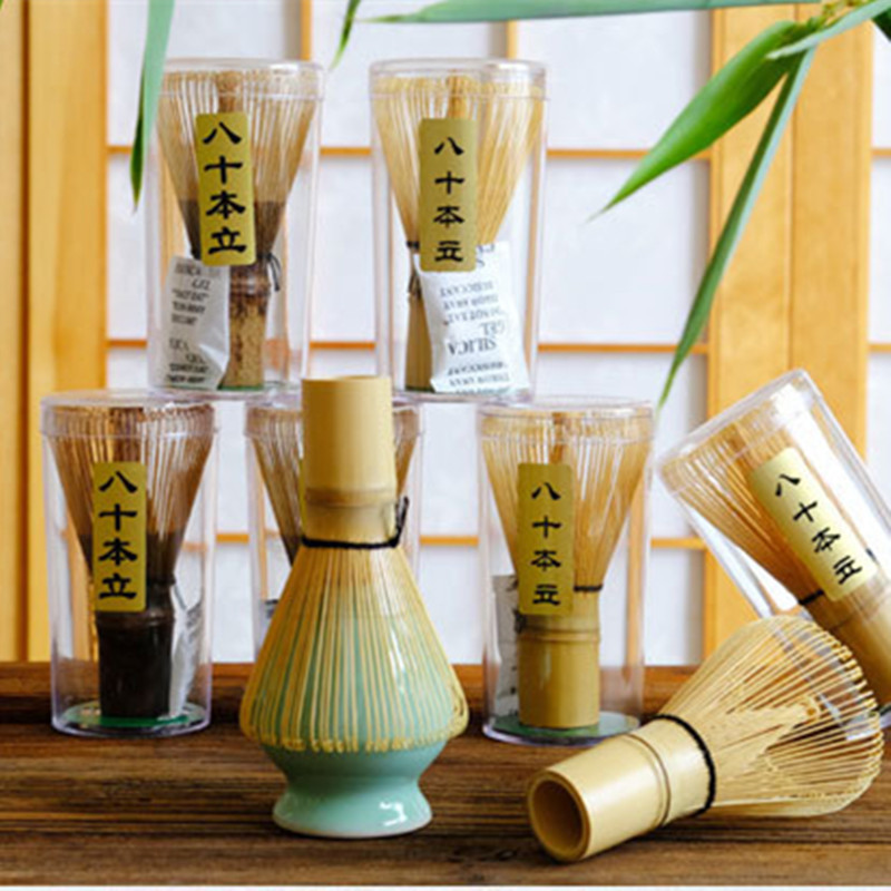 Té, té, té, bambú blanco, 80 cientos Benli Matcha, cepillo revolvedor, herramientas Matcha, ceremonia japonesa del té, juego de té, accesorios de Bambú