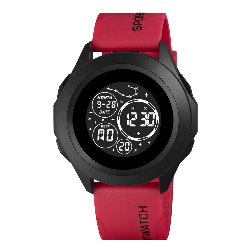 Gran estrella de carga al aire libre estudiantes alarma de deportes reloj electrónico de moda multifunción cronometraje reloj electrónico de luz nocturna