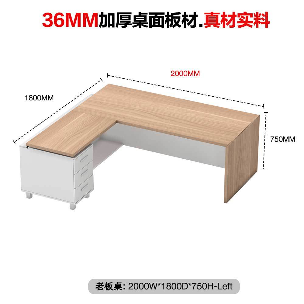 Fábrica de escritorio de jefe simple mesa de gerente de oficina moderna mesa de oficina de muebles de oficina