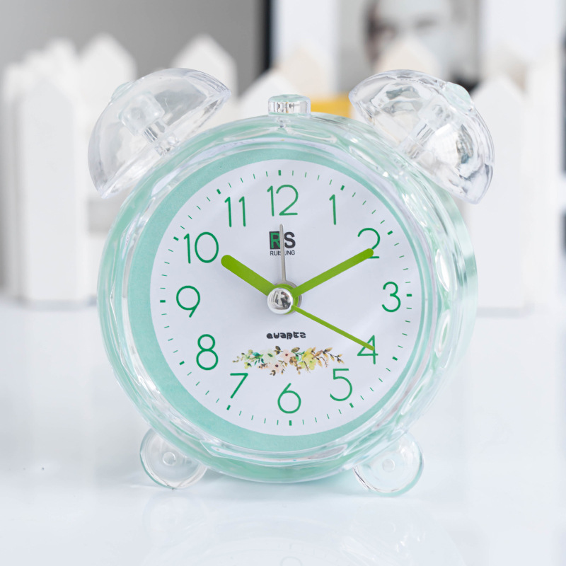 Directo de fábrica moda simple plástico color caramelo cesta dormitorio mudo despertador electrónico reloj digital