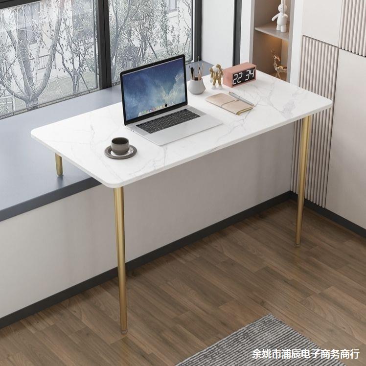 G3YN Marble Stone Slab, Light Luxury Computer Desk for Balcony Windowsill, Bay Window Corner Desk with Adjustable Height and Wall-Mounted Design