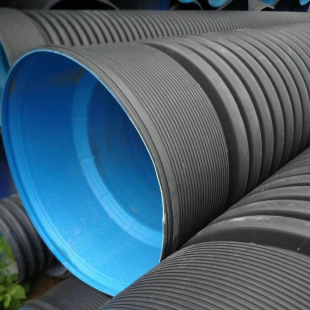 Hdpe Double Wall Corrugated Pipe Large Diameter Pe Corrugated Pipe Dn200-800 Underground Drainage Sewage Pipe
