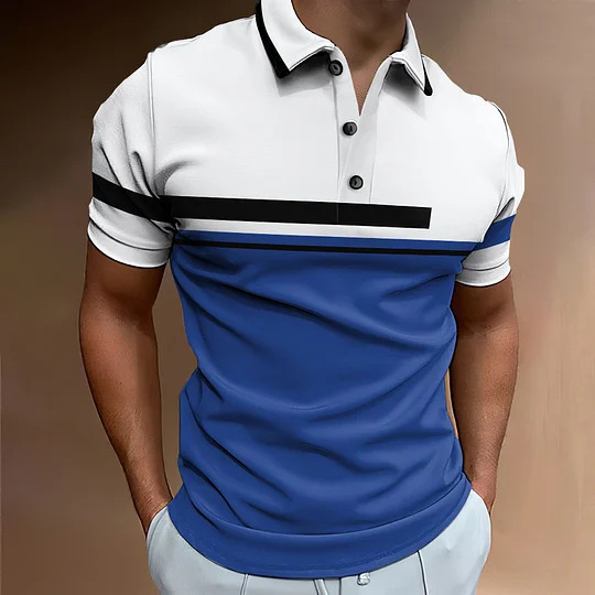 Comercio exterior europeo y americano nuevo estilo 2024 nueva moda todo-fósforo tendencia cuello de encaje manga corta botones camisa POLO MB13