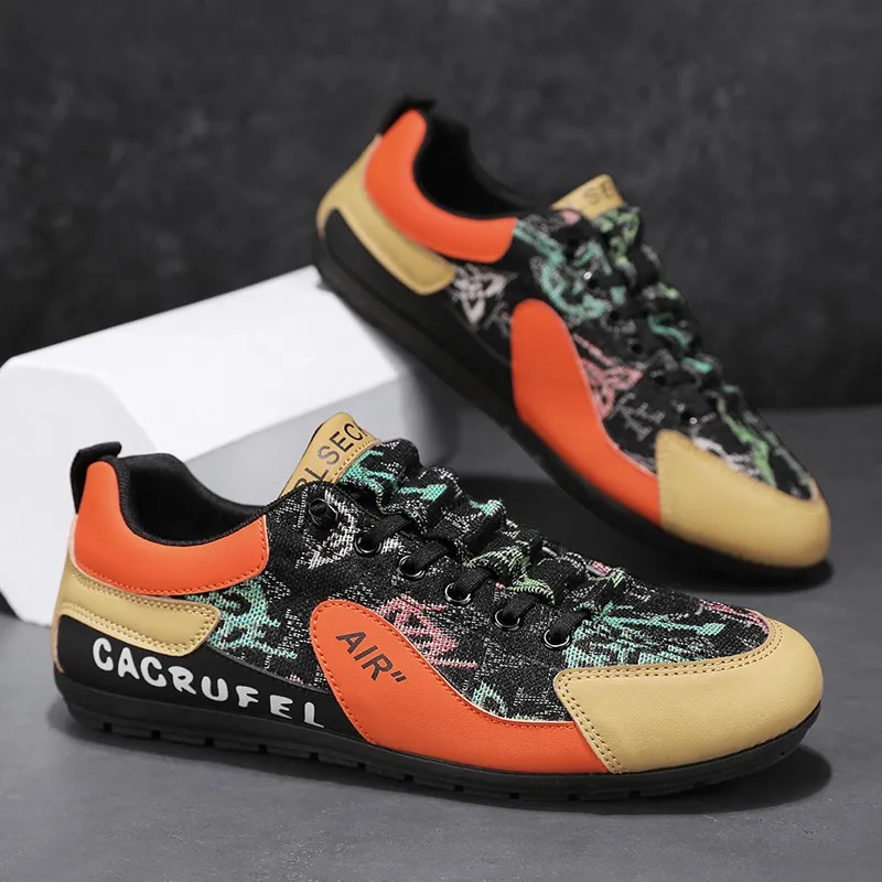 오렌지 데님 패치워크